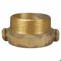 Dixon Rocker Lug Hydrant Adapter, 2 x 1-1/2 in, MNPSH x Female NST NH, Brass, Domestic RHA1520